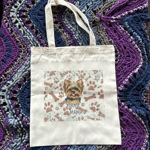 Canvas tote “Yorkie Mama”